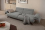 Atelier Del Sofa Bonjo Walnut - Grey, Sofá de 3 plazas